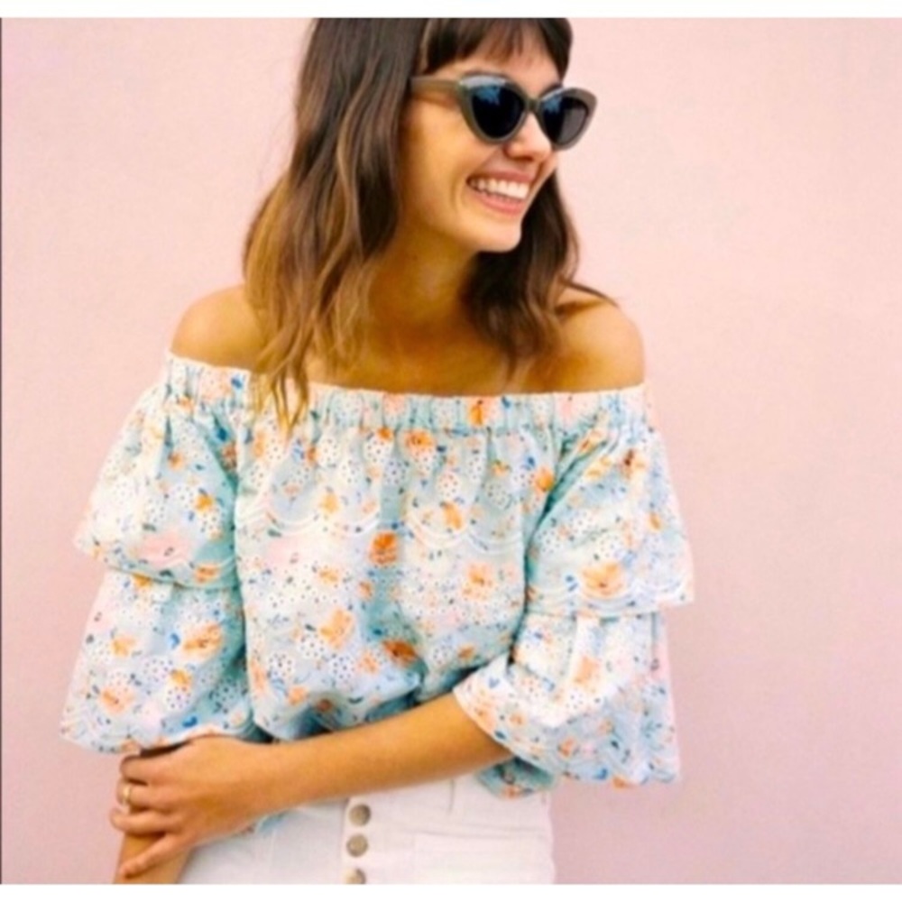 Anthropologie Laia Ashtabula Off The Shoulder Top - Picture 9 of 9